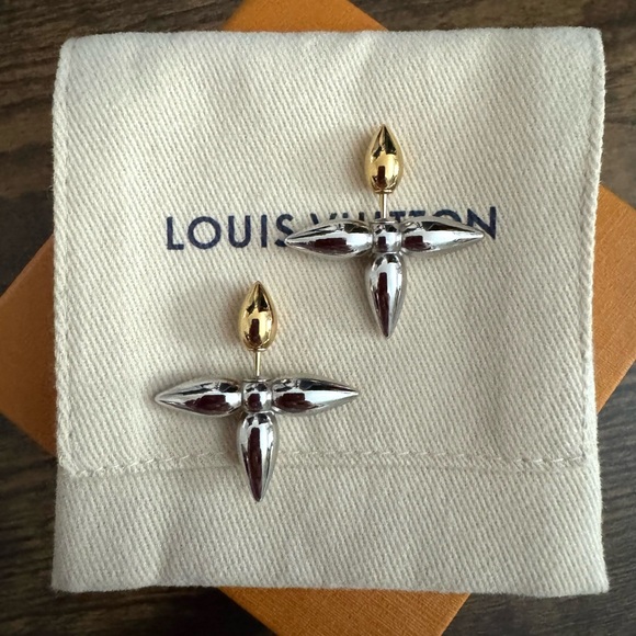 Louis Vuitton Jewelry - ❌SOLD❌ LOUIS VUITTON Louisette Two Tone Earrings